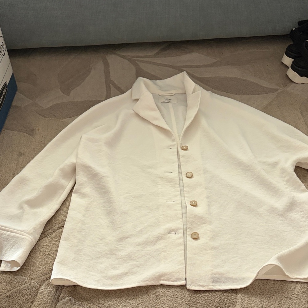 Wilfred Cream Textured Blouse